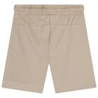 Boys White, Yellow & Beige Shorts Set, 4, hi-res