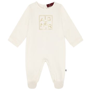 Ivory Logo Babygrow