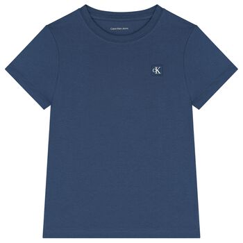 Boys Blue Cotton T-Shirt