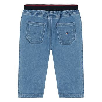 Younger Boys Blue Logo Denim Jeans