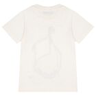 Girls Ivory Embroidered T-Shirt, 1, hi-res