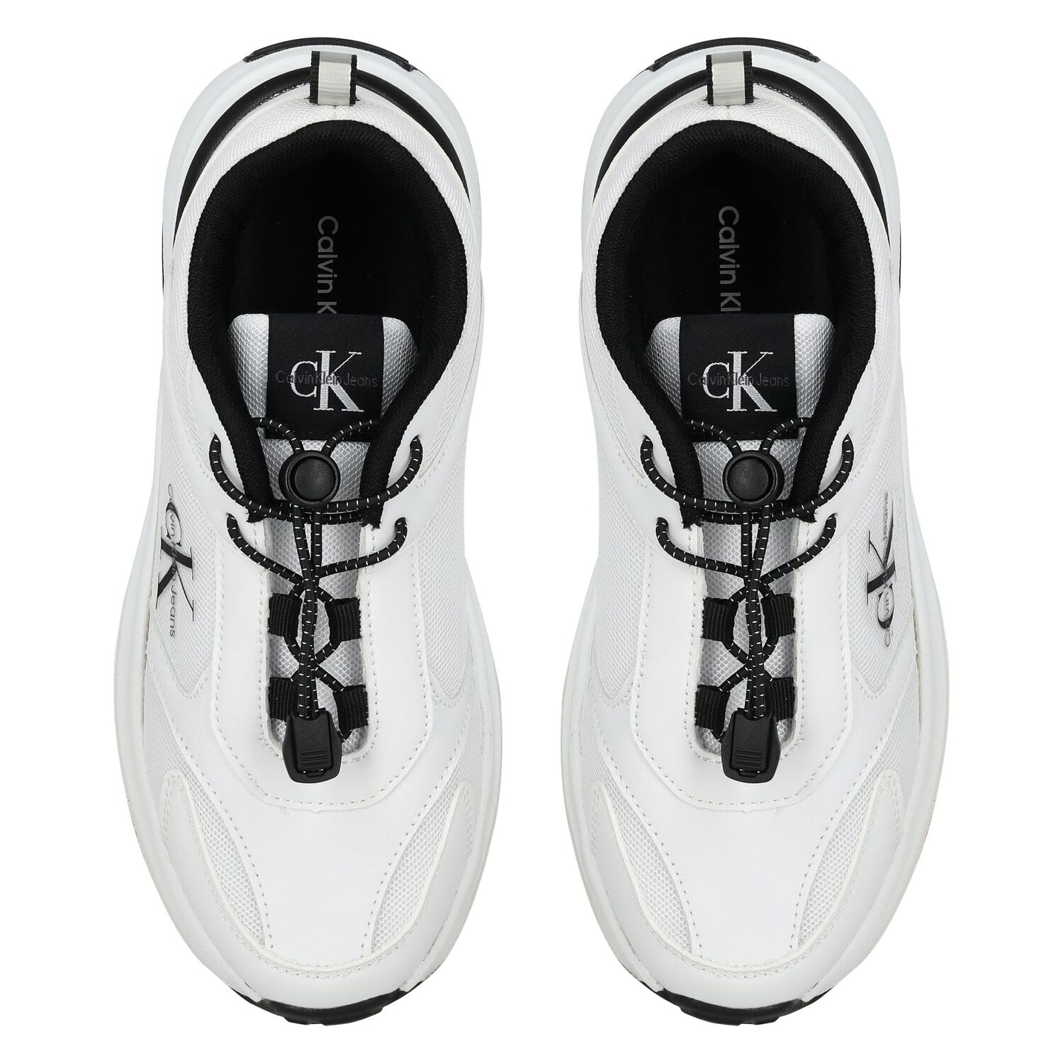 White & Black Logo Trainers, 1, hi-res image number null