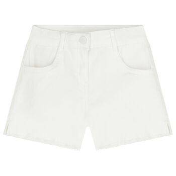 Girls White Shorts