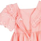 Girls Pink Woven Dress, 1, hi-res