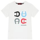 Boys White Logo T-Shirt, 1, hi-res