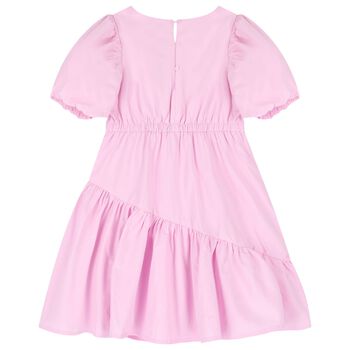 Girls Pink Flared Dress