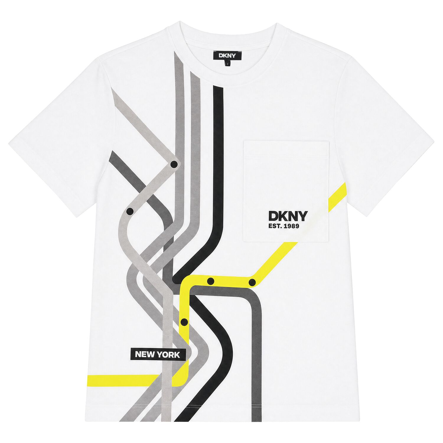 Boys White Logo T-Shirt, 1, hi-res