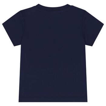 Navy Blue Teddy Bear  Logo T-Shirt