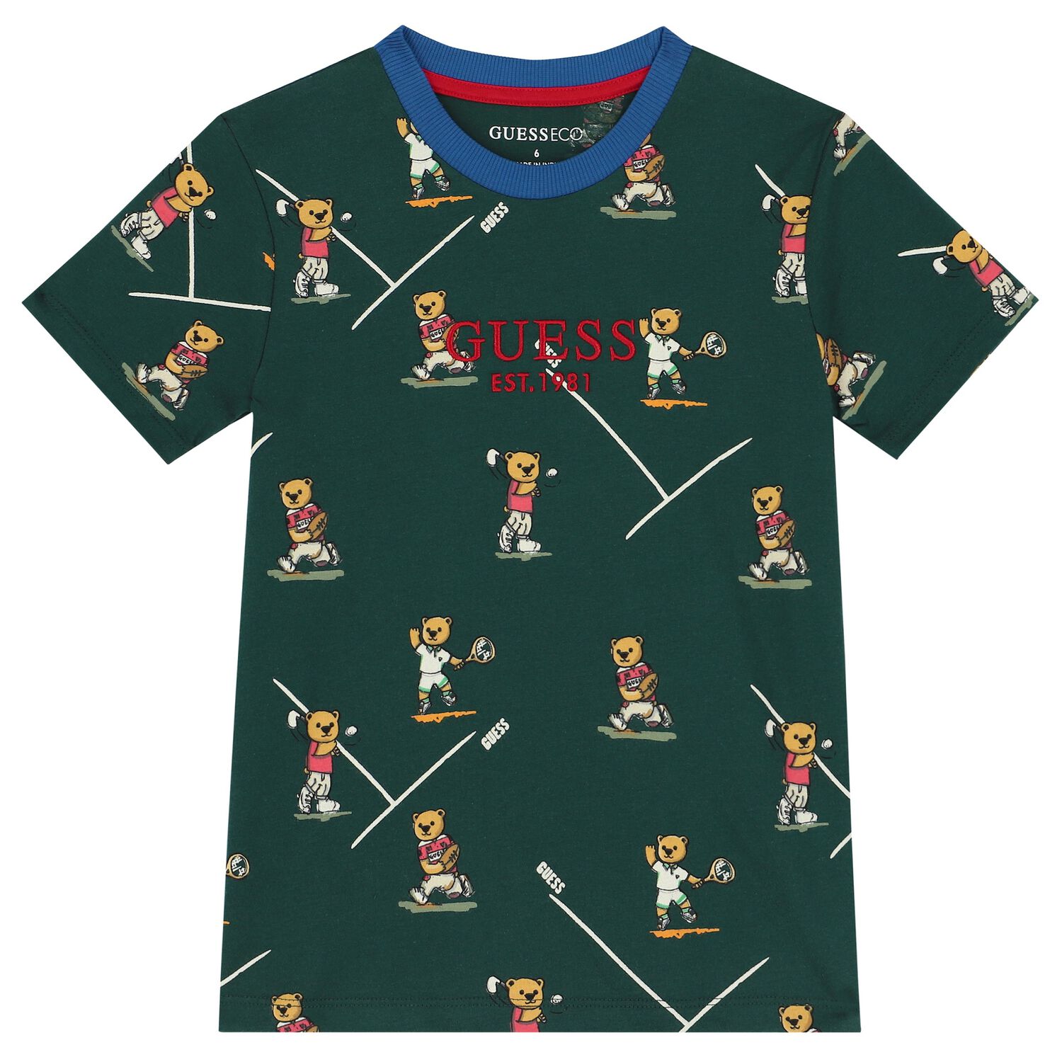 Boys Green Logo T-Shirt, 2, hi-res image number null