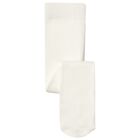 Baby Girls White Logo Tights, 5, hi-res