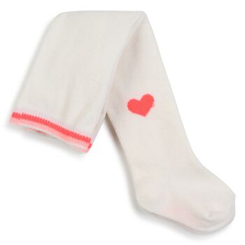 Baby Girls Ivory Heart Tights