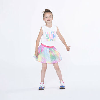 Girls Multi-Colored Sequin Butterfly Skirt