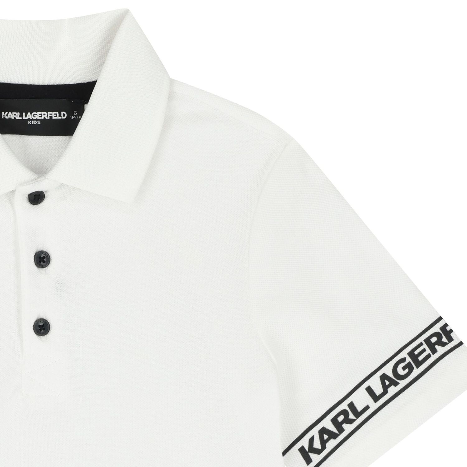 Boys White Logo Polo Shirt, 1, hi-res