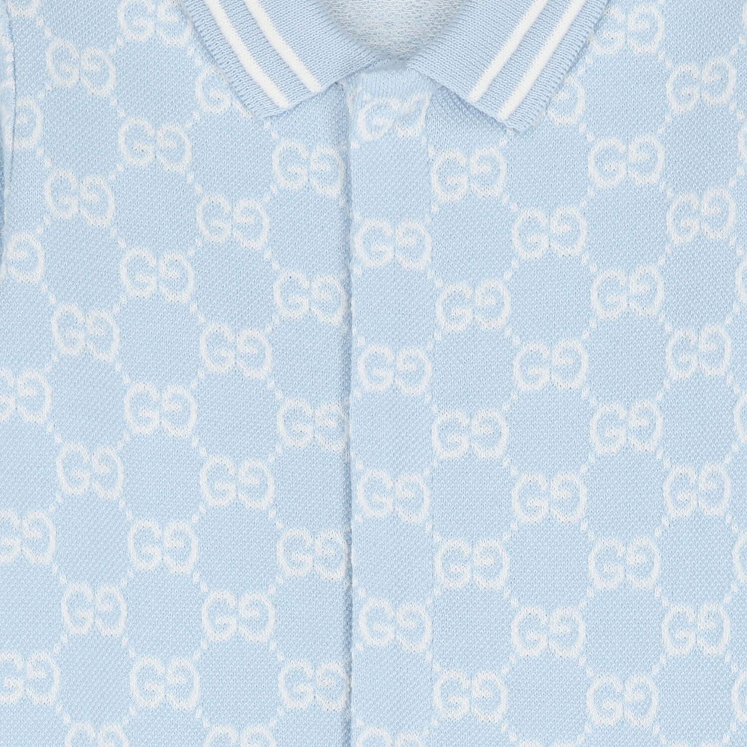 Baby Boys Blue GG Logo Babygrow Gift Set, 1, hi-res