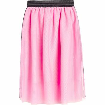Girls Pink Tulle Logo Skirt