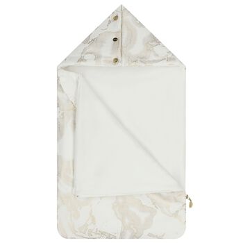 Baby Girls White & Gold Geo Map Nest