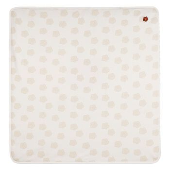 Ivory & Beige Boke Flower Baby Blanket