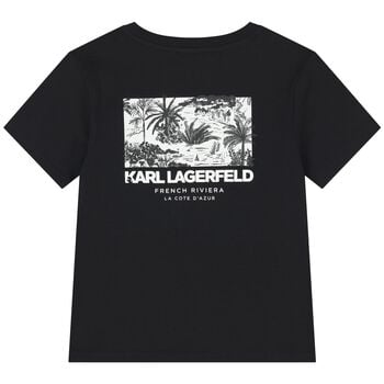 Boys Black Logo T-Shirt