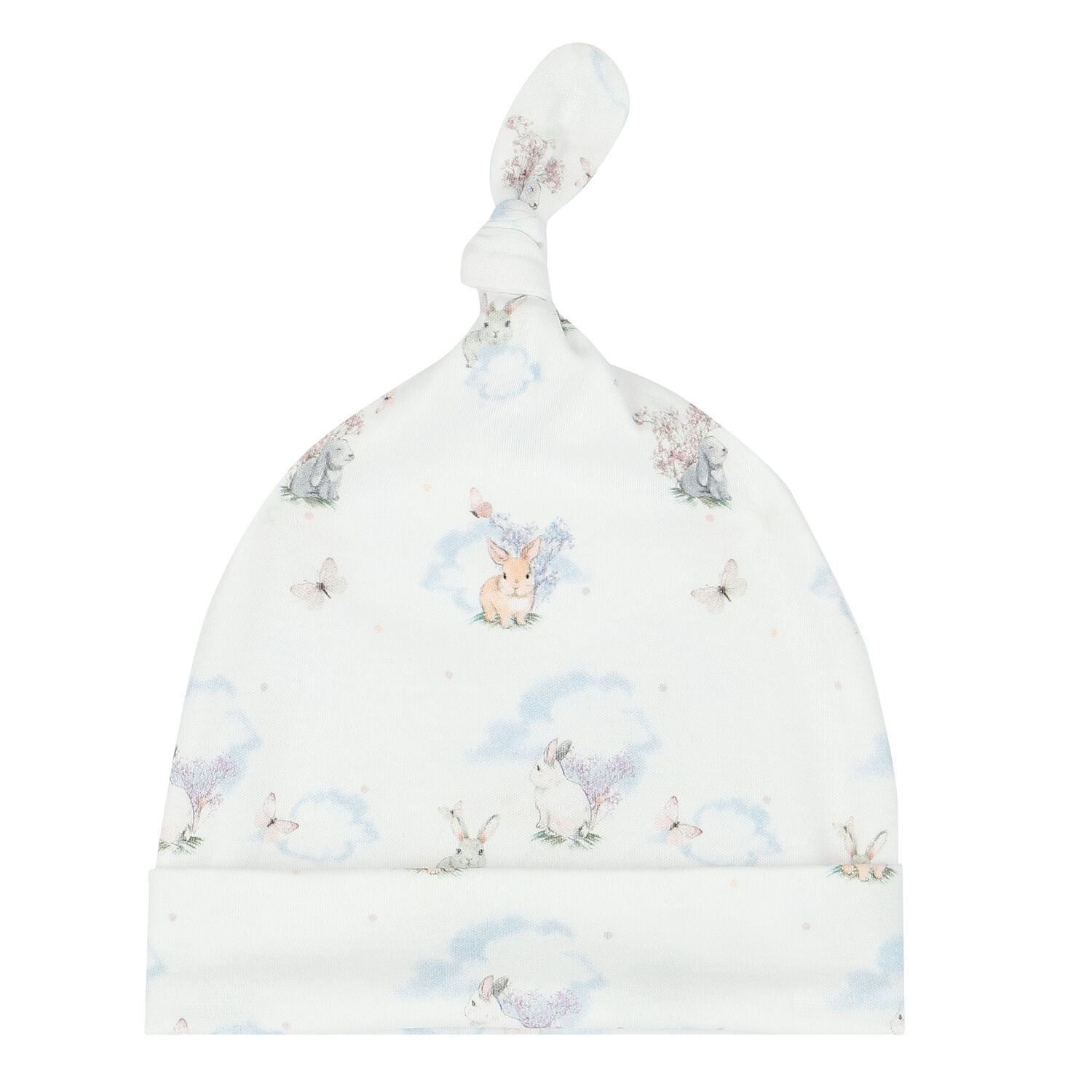 Baby Girls White Rabbit & Lavender Babygrow Set, 1, hi-res