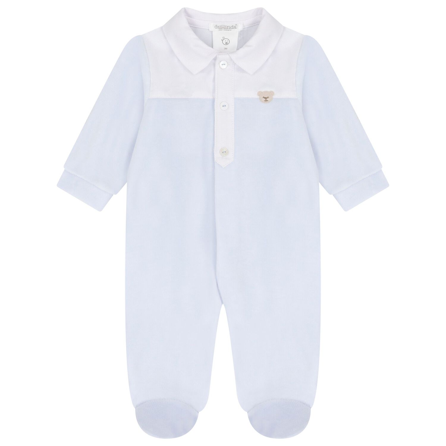 Baby Boys White & Blue Babygrow Gift Set, 1, hi-res