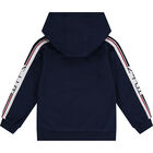 Boys Navy Logo Tracksuit, 1, hi-res