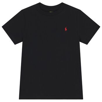 Boys Black Logo T-Shirt