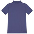 Boys Navy Blue & Red Stripe Big Pony Polo Shirt, 1, hi-res