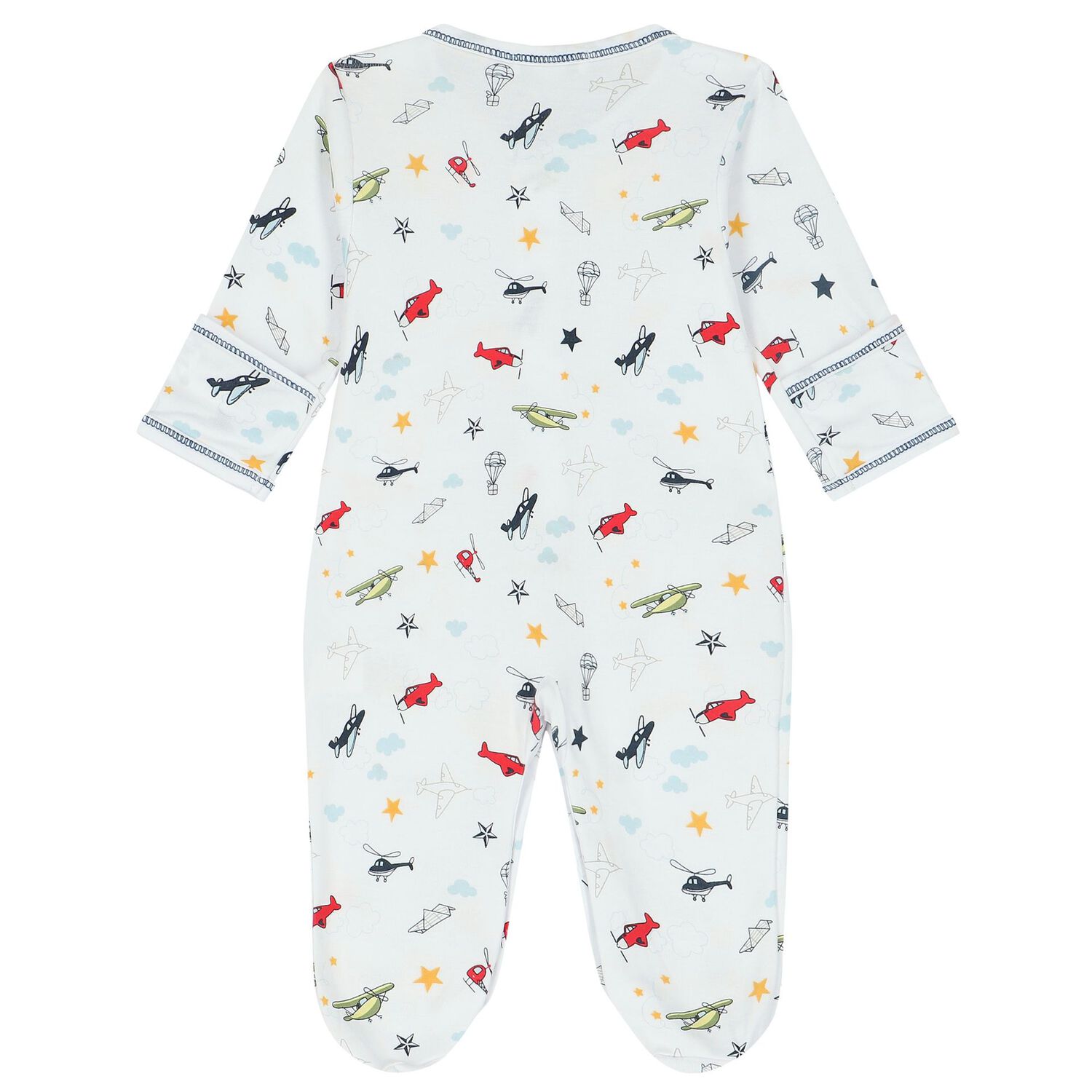 Baby Boys White Airplane Babygrow Gift Set, 1, hi-res image number null