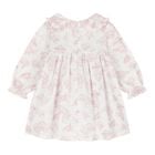 Baby Girls Ivory & Pink Toile de Jouy Dress, 1, hi-res