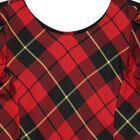 Girls Red & Black Tartan Taffeta Dress, 1, hi-res