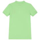 Boys Green Logo Polo Shirt, 1, hi-res
