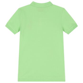 Boys Green Logo Polo Shirt