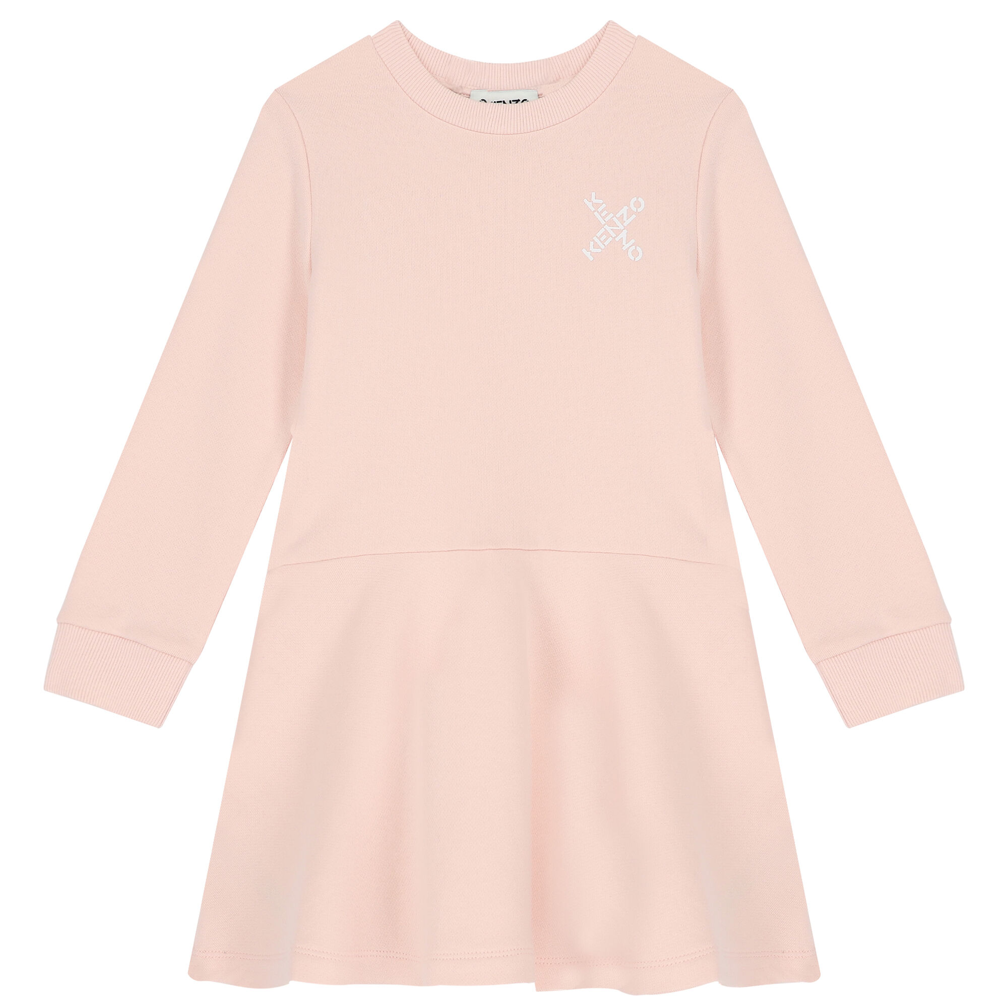 Kids Dress Pink Kenzo Girl Dress KENZO KIDS Short Sleeve Dress For