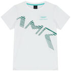 Boys White Logo T-Shirt, 1, hi-res