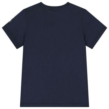 Boys Navy Blue Logo T-Shirt