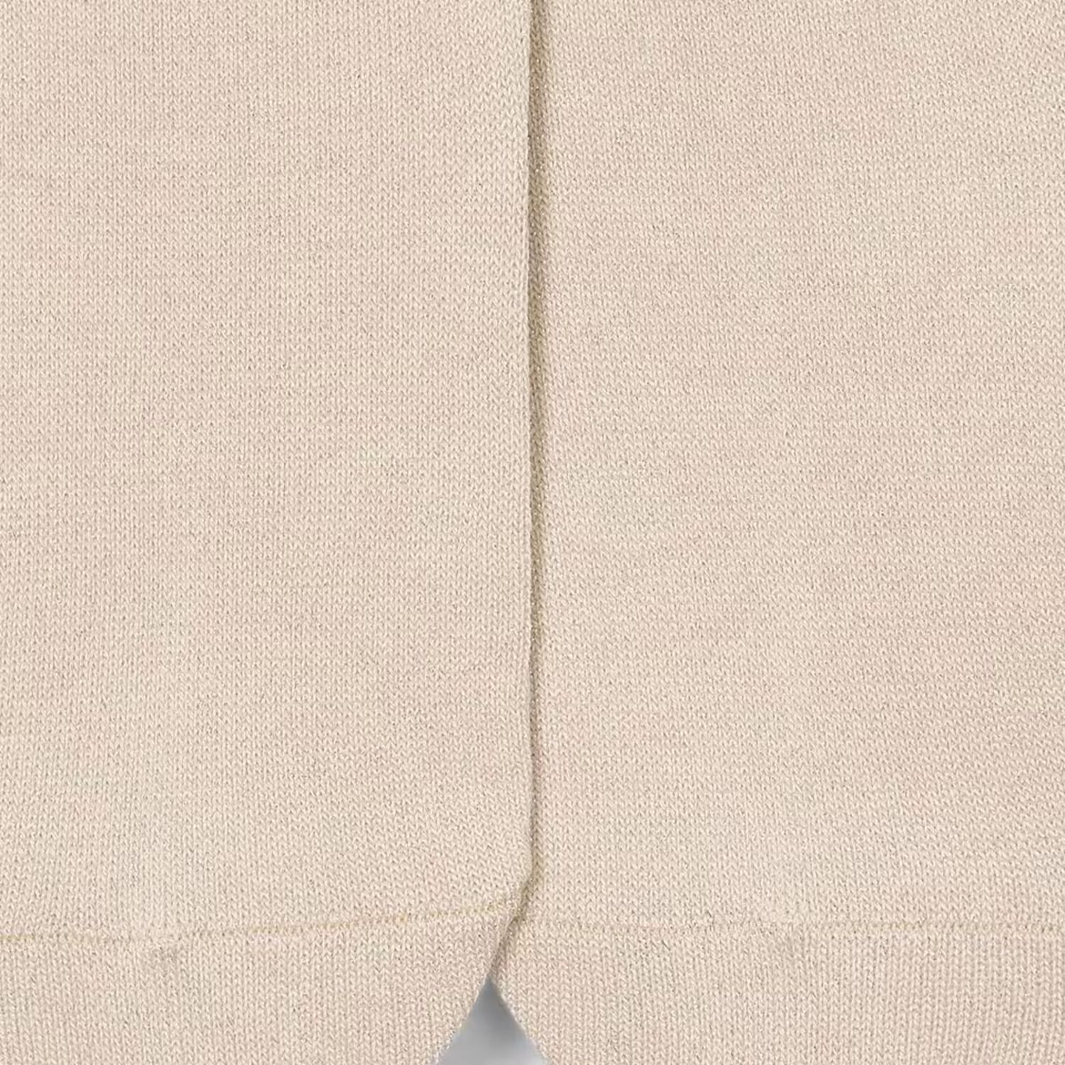 جوارب طويلة محبوكة باللون البيج  للبنات, 1, hi-res