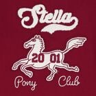 Girls Burgundy Horse Logo Dress, 1, hi-res