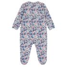 Baby Girls Pink & Blue Floral Babygrow, 1, hi-res