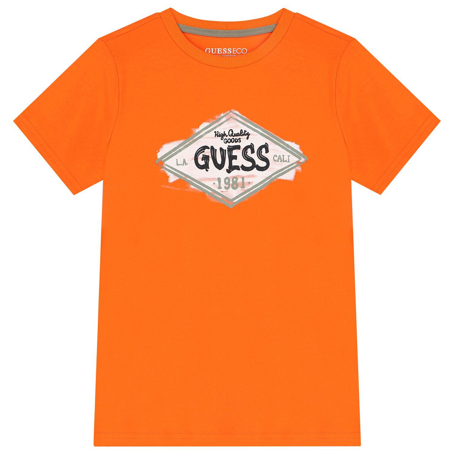 Boys Orange Logo T-Shirt, 1, hi-res