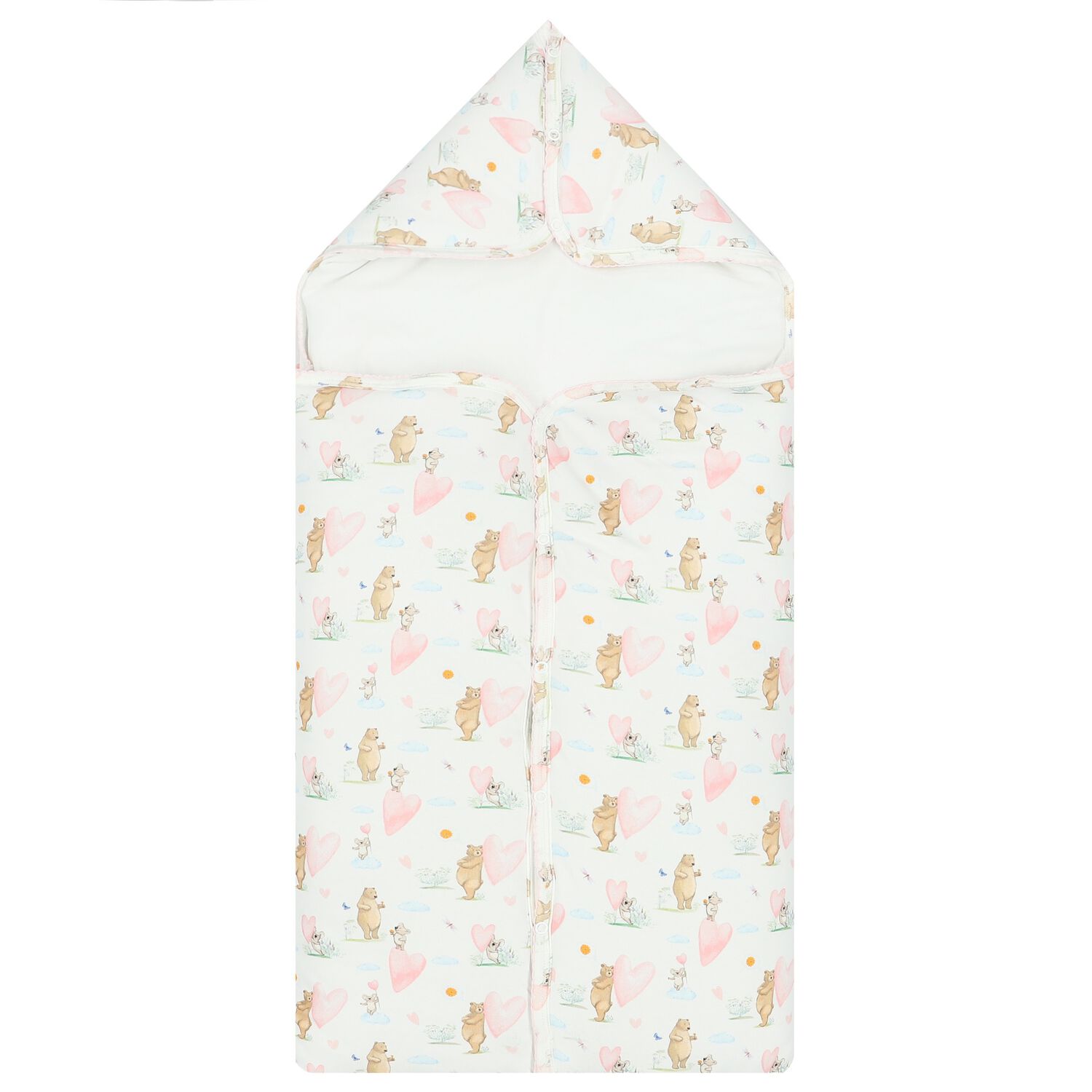 Baby Girls White Hearts Nest, 1, hi-res image number null