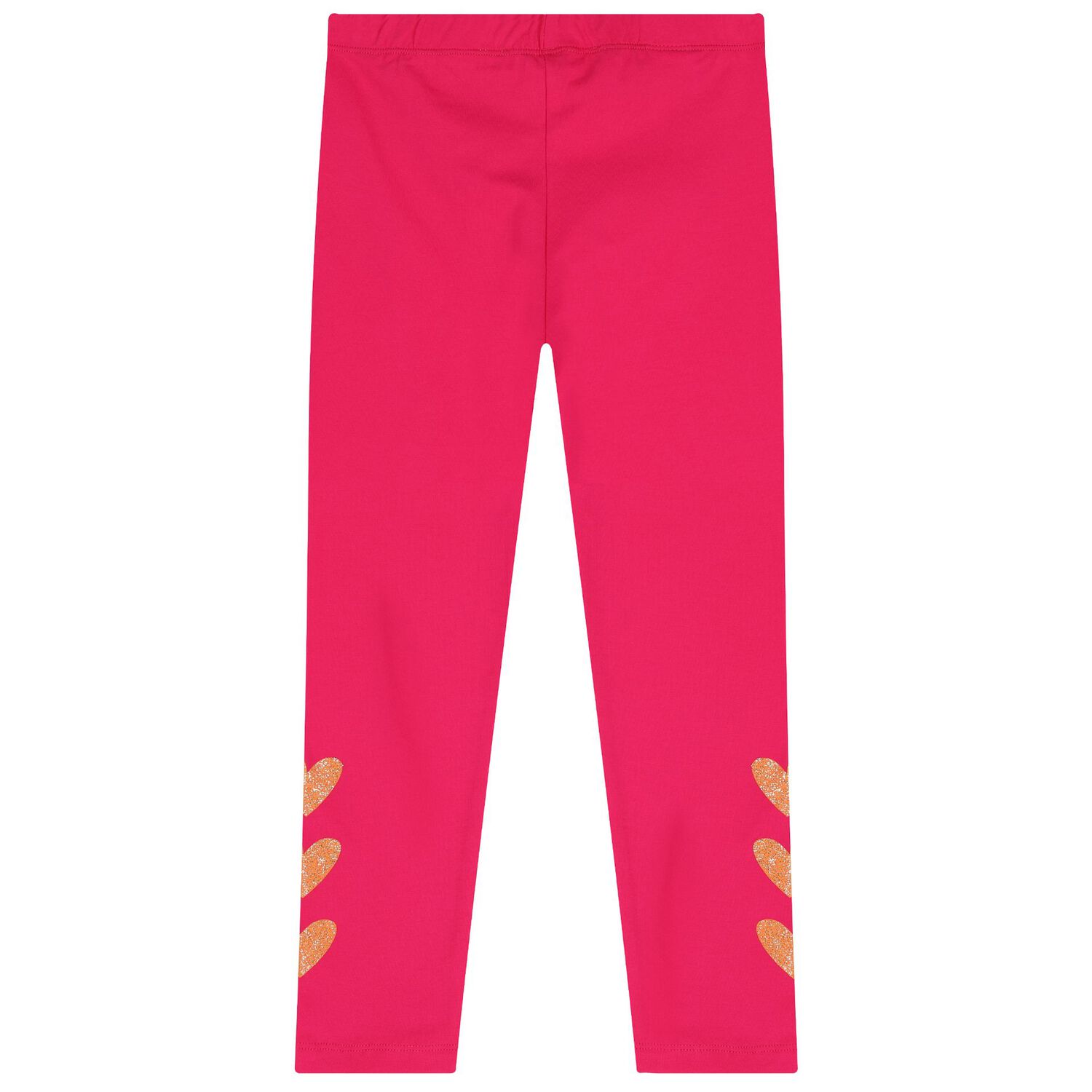 بنطلون ليجنز على شكل قلب باللون الوردي للبنات, 1, hi-res