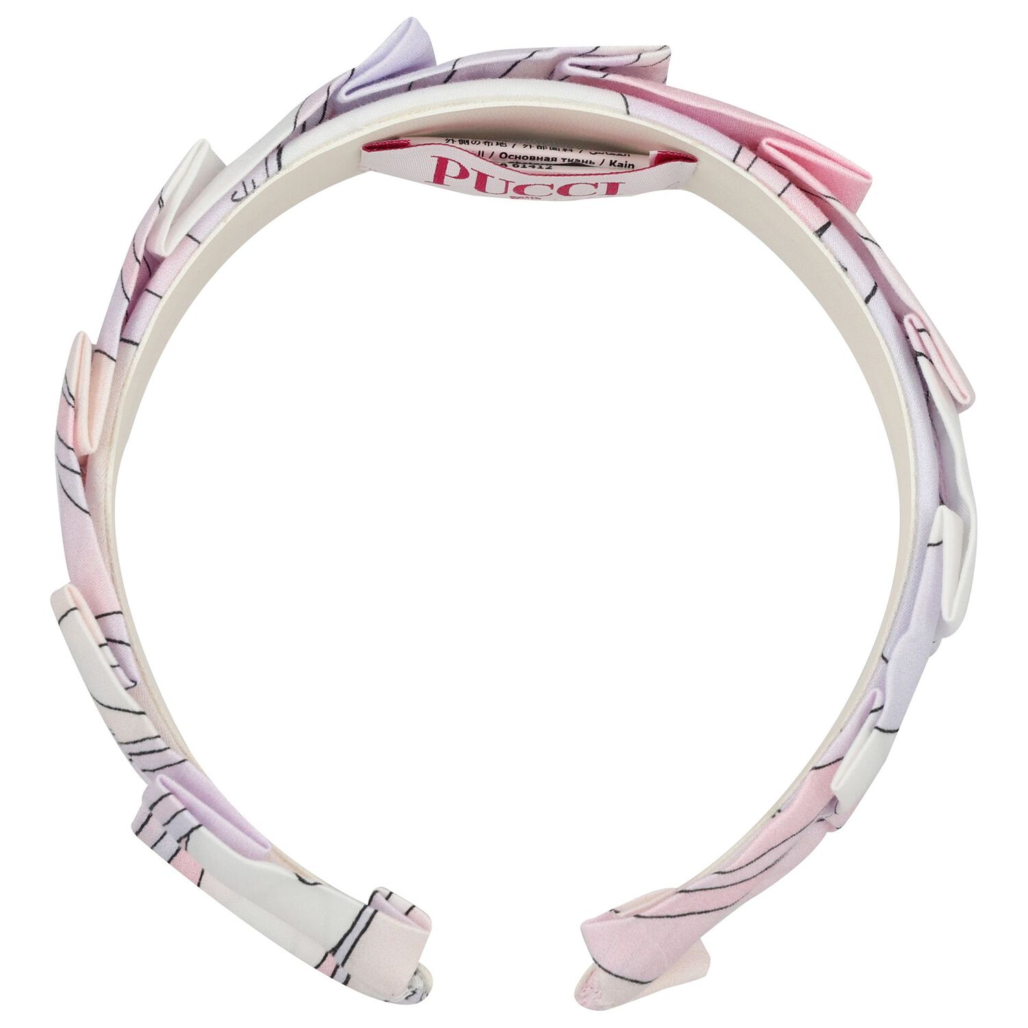 Girls Pink & Lilac Headband, 1, hi-res