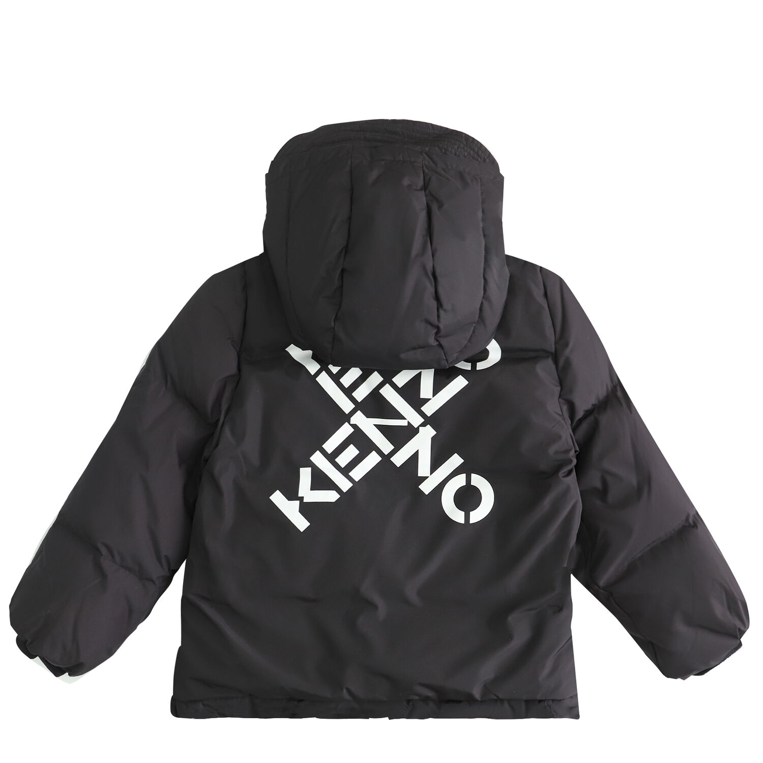 Boys Grey Logo Puffer Jacket, 1, hi-res image number null