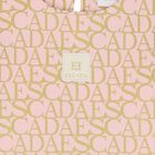 Girls Pink & Gold Logo Dress, 3, hi-res