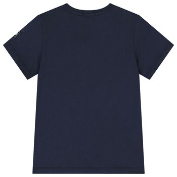 Boys Navy Blue Logo T-Shirt