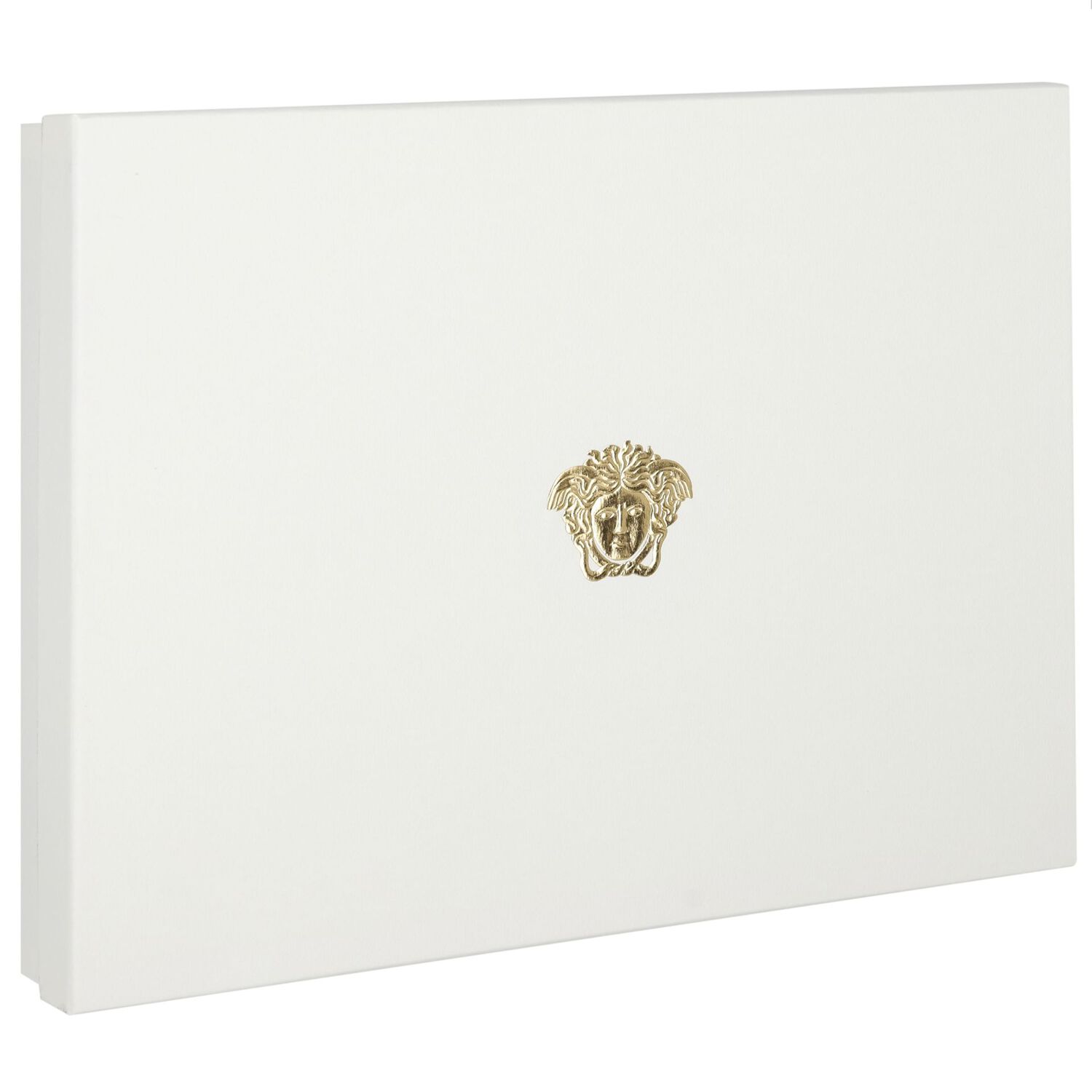 Ivory & Beige Barocco Logo Baby Gift Set, 1, hi-res
