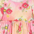 Girls Pink Floral Dress, 1, hi-res