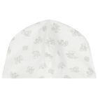 Baby Boys White & Grey Logo Hat, 1, hi-res