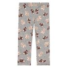 Younger Girls Grey Teddy Bear Leggings, 1, hi-res