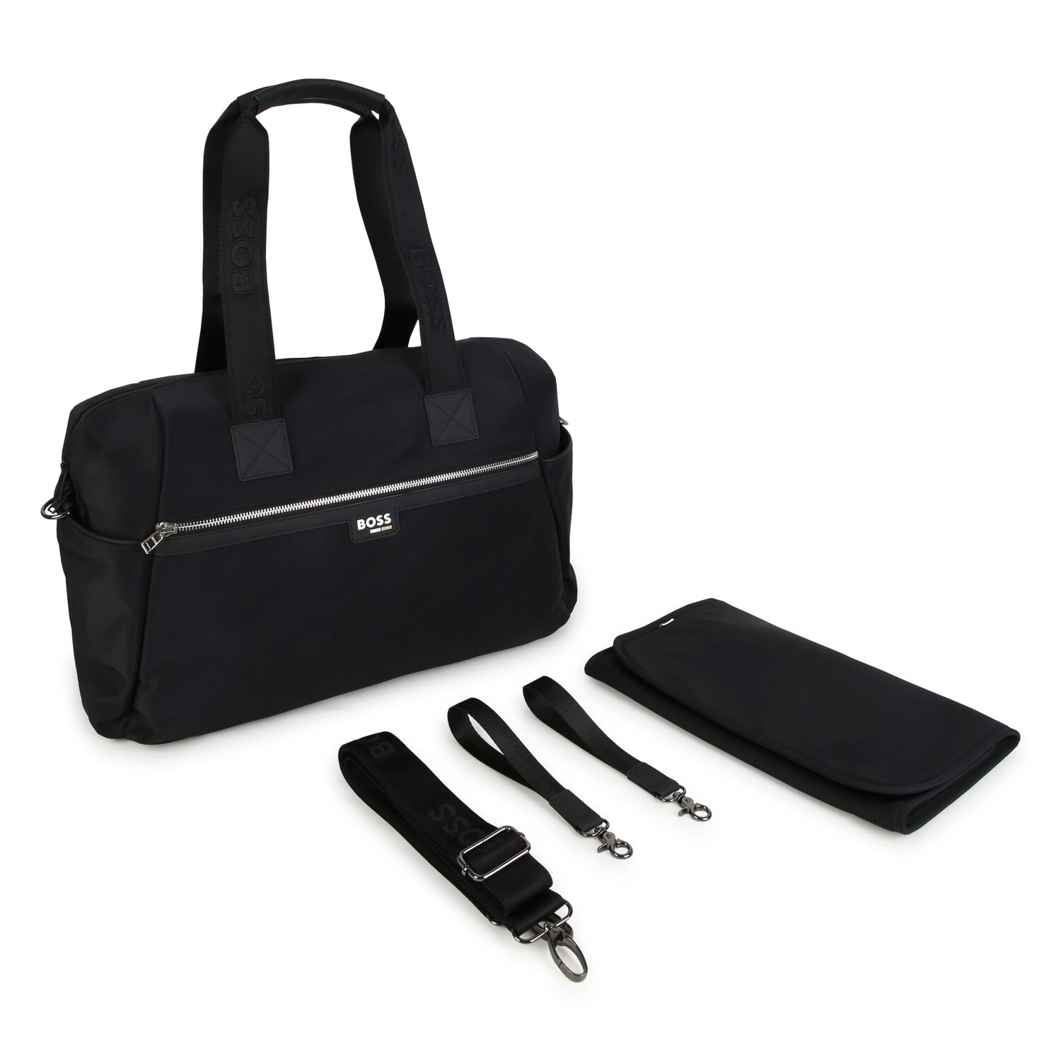 Mini Me Black Logo Changing Bag ( 43CM ), 1, hi-res